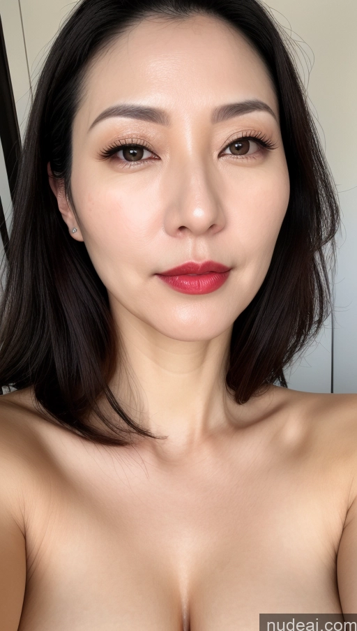 related ai porn images free for Woman One Perfect Boobs Beautiful Lipstick Fairer Skin 40s Black Hair Korean Close-up View