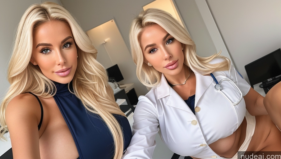 related ai porn images free for Two Huge Boobs Blonde Swedish Doctor Bimbo