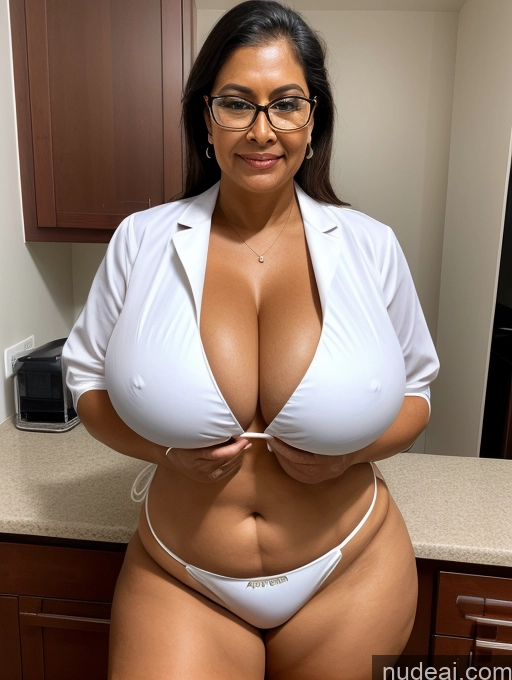 related ai porn images free for One Busty Huge Boobs Thick Tanned Skin Front View Microkini Thong Sexy Face Maid Indian Glasses 70s Lab Coat
