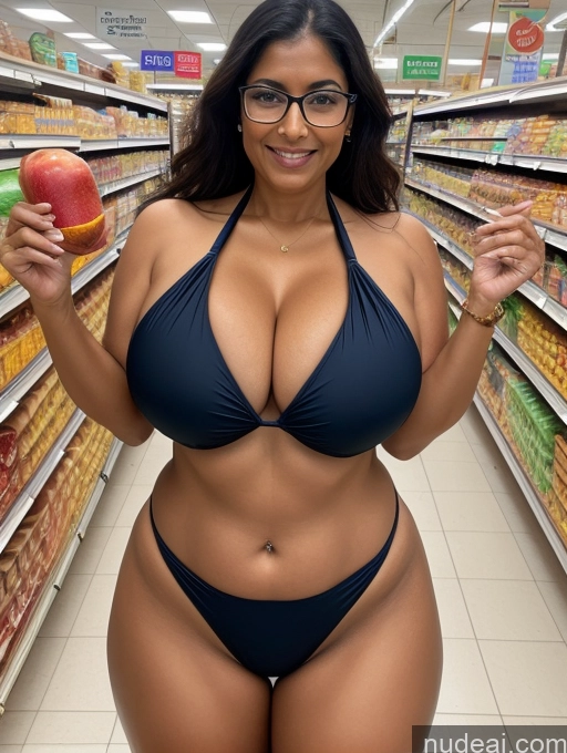 related ai porn images free for One Busty Huge Boobs Thick Tanned Skin Front View Microkini Thong 80s Indian Grocery Glasses