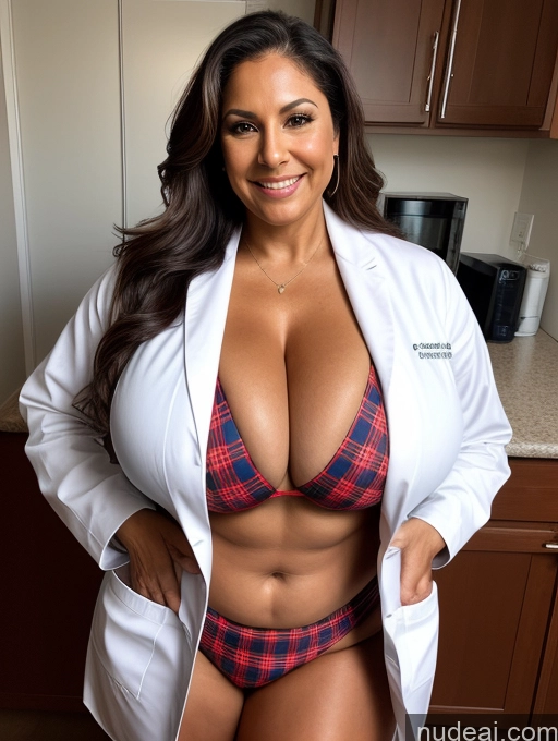 related ai porn images free for One Busty Huge Boobs Thick Tanned Skin Front View Microkini Thong Sexy Face 70s Latina Lumberjack Lab Coat
