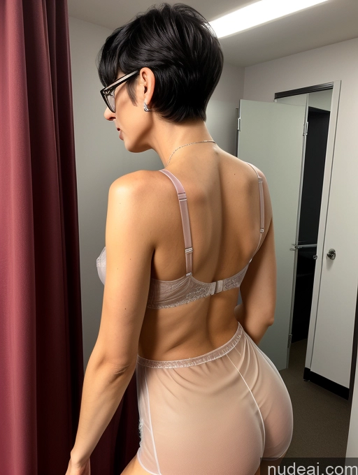 related ai porn images free for Tall Skinny Bra Nightgown Detailed Transparent Back View Changing Room Small Ass Small Tits Long Legs Glasses Lipstick Czech 40s Angry Sad Laughing Black Hair Pixie