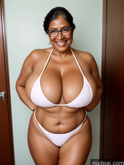 related ai porn images free for One Busty Huge Boobs Thick Tanned Skin Laughing Front View Microkini Thong 60s Indian Maid Glasses