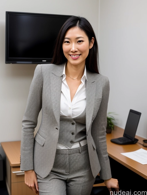 related ai porn images free for Skin Detail (beta) One Perfect Boobs Beautiful Skinny Tall Black Hair Front View T-pose Laughing Straight Suit Model 30s Office Japanese