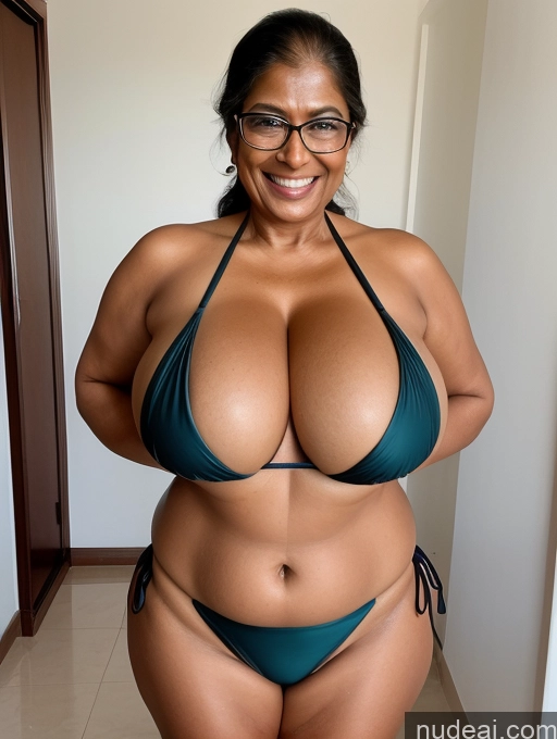 related ai porn images free for One Busty Huge Boobs Thick Tanned Skin Laughing Front View Microkini Thong Indian Glasses Maid 60s