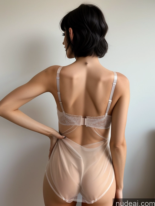 related ai porn images free for Black Hair Bra Panties Detailed Nightgown Transparent Skinny Small Ass Tall Pixie Czech Back View Two 20s