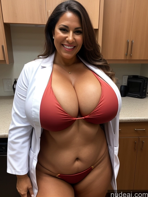 related ai porn images free for One Busty Huge Boobs Thick Tanned Skin Laughing Front View Microkini Thong 60s Lumberjack Brazilian Lab Coat