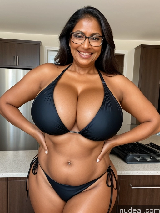 related ai porn images free for One Busty Huge Boobs Thick Tanned Skin Laughing Front View Microkini Thong 60s Glasses Maid Indian