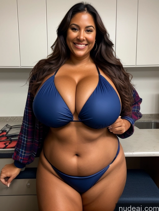 related ai porn images free for One Busty Huge Boobs Thick Tanned Skin 60s Laughing Front View Microkini Thong Lumberjack Lab Coat
