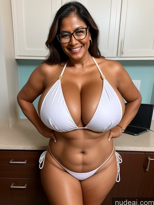 related ai porn images free for One Busty Huge Boobs Thick Tanned Skin Laughing Front View Microkini Thong 60s Indian Glasses Lab Coat