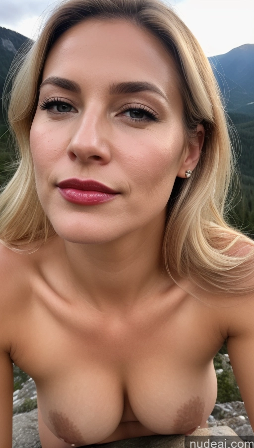 related ai porn images free for Woman One Small Tits Beautiful Lipstick 40s Blonde White Close-up View Detailed Dark Lighting Cumshot Mountains