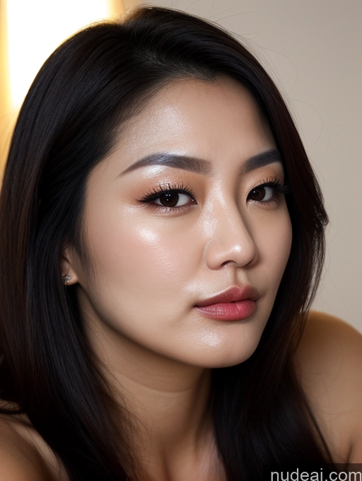 related ai porn images free for Woman Busty Beautiful Perfect Boobs Perfect Body 40s Nude Pouting Lips Detailed Dark Lighting Korean