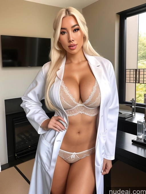 related ai porn images free for Bimbo One Busty Perfect Boobs Big Ass Perfect Body Pubic Hair 20s Sexy Face White Hair Ponytail Japanese Front View Lab Coat Lingerie