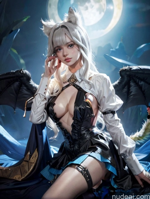 Konglong, Dino Succubus Bangs Long Hair Tanned Skin White Hair Bangs Flight Attendant Victorian Topless Woman Breasts Art By Boris Vallejo Boris Vallejo Art Style Fantasy Style Jeff Easley Impasto, Wlop POV Focus Sex Regal Discworld Malaysian Jewelry Detailed Dress Stockings Arien_dragon Lynette: Genshin Impact Cosplayers Elf Outfit/Elf Bikini