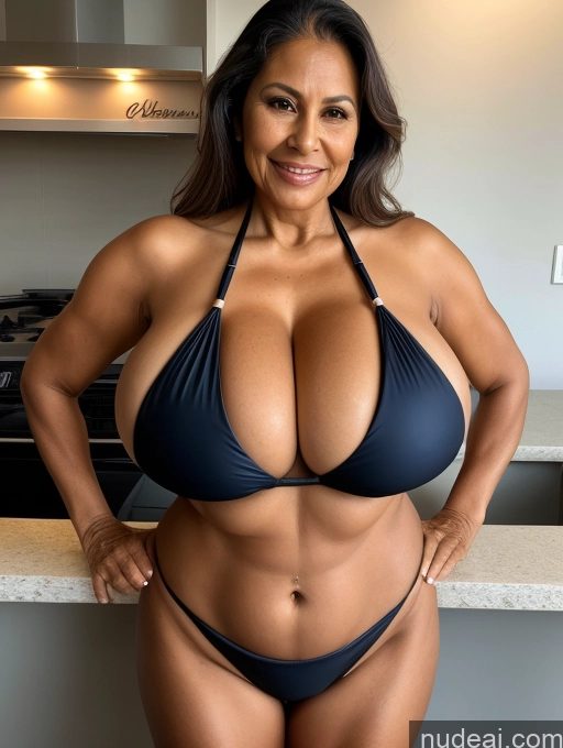 related ai porn images free for One Busty Huge Boobs Thick Tanned Skin Front View Microkini Thong Brazilian 70s Waitress