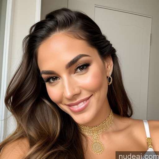 related ai porn images free for Miss Universe Model Perfect Boobs Beautiful Perfect Body Sexy Face Close-up View Cleavage Happy Corset Gold Jewelry Busty Braided