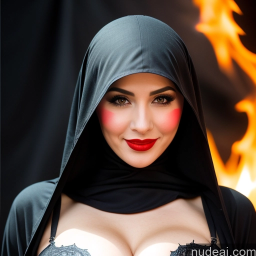 related ai porn images free for Hell Niqab Devil Close-up View Perfect Boobs Perfect Body Happy Sexy Face Cleavage Small Tits Black Hair