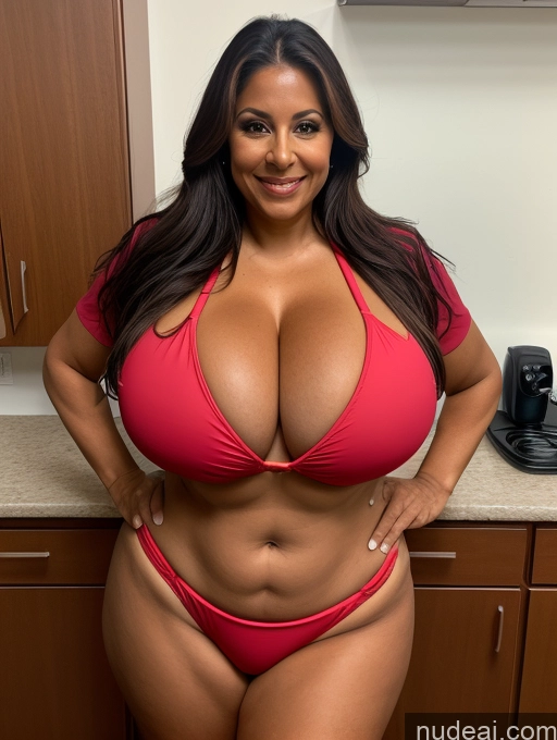 related ai porn images free for One Busty Huge Boobs Thick Tanned Skin 60s Latina Front View Microkini Thong Lumberjack Lab Coat