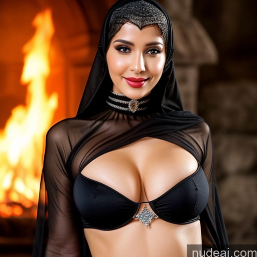 related ai porn images free for Hell Niqab Devil Close-up View Perfect Boobs Perfect Body Happy Sexy Face Cleavage Small Tits Black Hair Choker Crop Top Transparent Diamond Jewelry