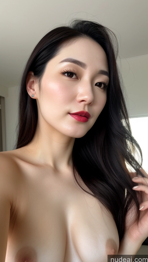 related ai porn images free for Woman One Small Tits Beautiful Lipstick Black Hair Korean Close-up View Fairer Skin 30s