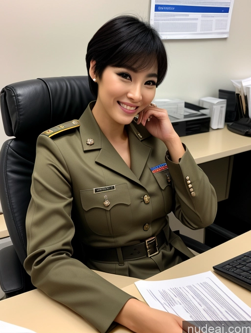 related ai porn images free for One Korean Pixie Miss Universe Model 30s Laughing Black Hair Office Military