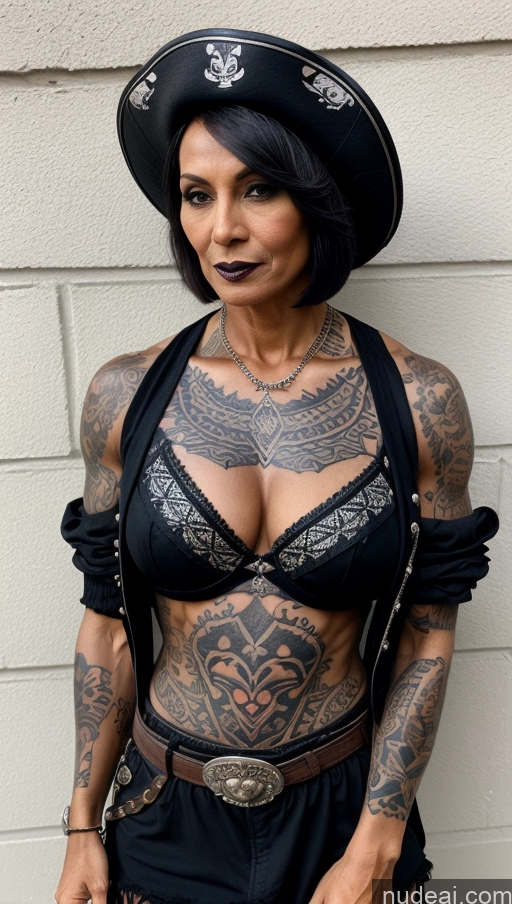 related ai porn images free for Milf Tattoos Abs Muscular Dark Skin Western Traditional Hat Bomber Short Hair 60s Goth Polynesian Pirate