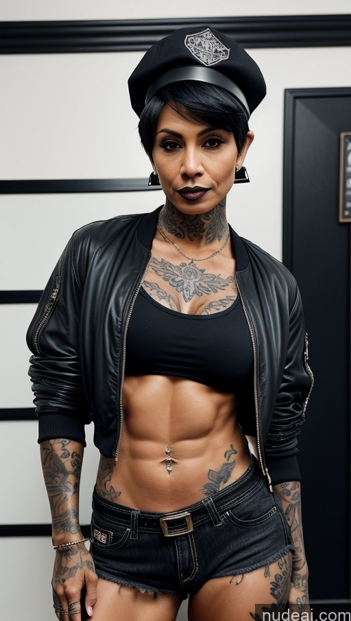 related ai porn images free for Milf Tattoos Abs Muscular Dark Skin Hat Bomber Short Hair 60s Goth Polynesian Jeans