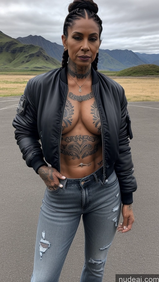 related ai porn images free for Milf Tattoos Abs Muscular Dark Skin Bomber 60s Goth Polynesian Jeans Braided