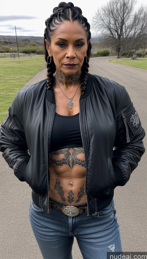 related ai porn images free for Milf Tattoos Abs Muscular Dark Skin Bomber 60s Goth Polynesian Jeans Braided Western