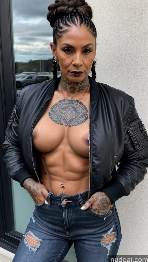 related ai porn images free for Milf Tattoos Abs Muscular Dark Skin Bomber 60s Goth Polynesian Jeans Braided Western