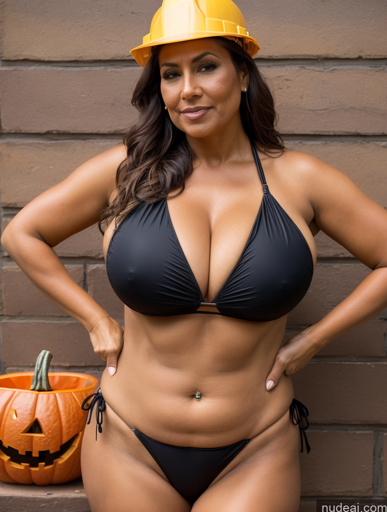 related ai porn images free for One Busty Huge Boobs Thick Tanned Skin 60s Native American Front View Microkini Thong Halloween Witch Construction Worker