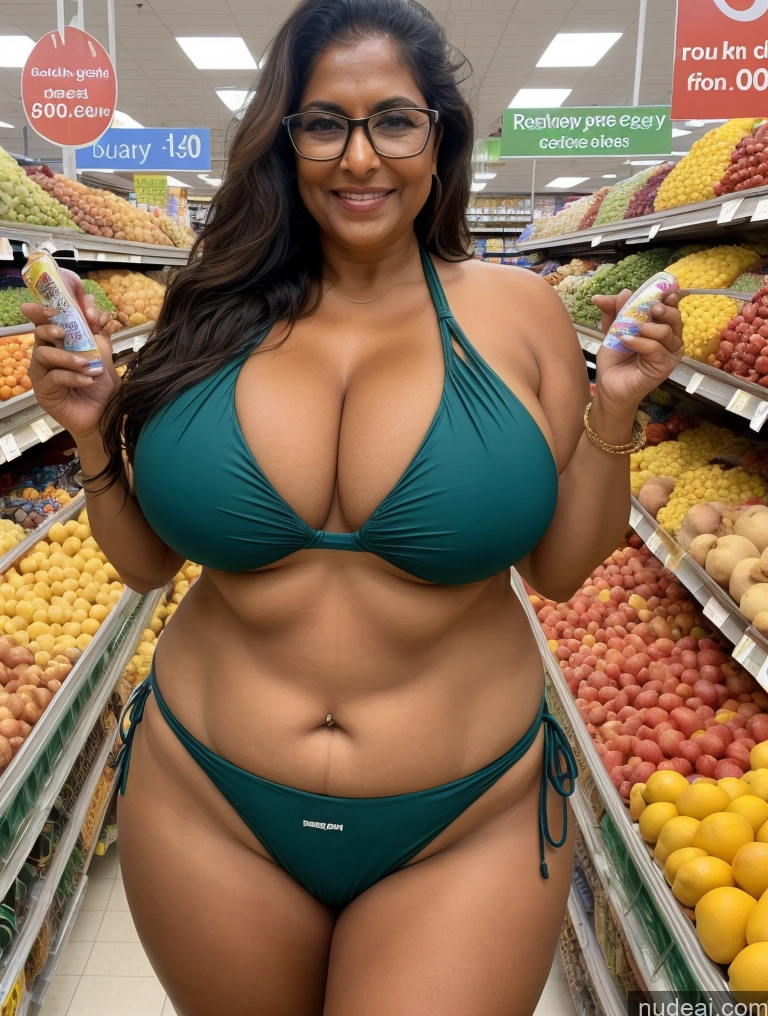related ai porn images free for One Busty Huge Boobs Thick Tanned Skin Front View Microkini Thong 70s Grocery Indian Glasses