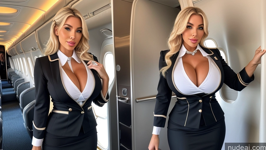 related ai porn images free for Two Huge Boobs Bimbo Flight Attendant