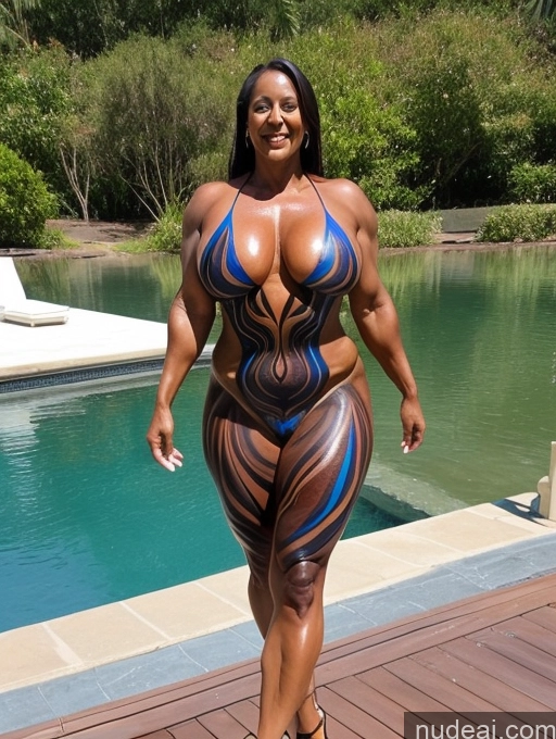 related ai porn images free for Milf Oiled Body Chubby Thick Big Ass Muscular Bodypaint High Heels