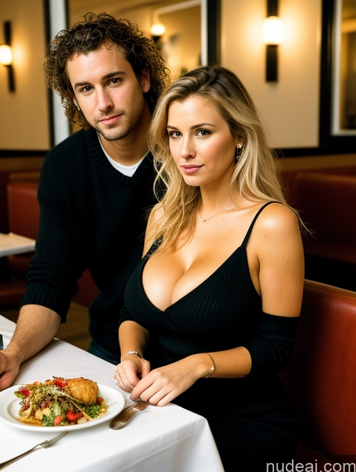 related ai porn images free for Woman + Man Several Busty Big Ass Big Hips Fairer Skin 30s Messy White Film Photo Restaurant Dress Stylish Sweater Cleavage Dark Lighting Detailed Thick Blonde