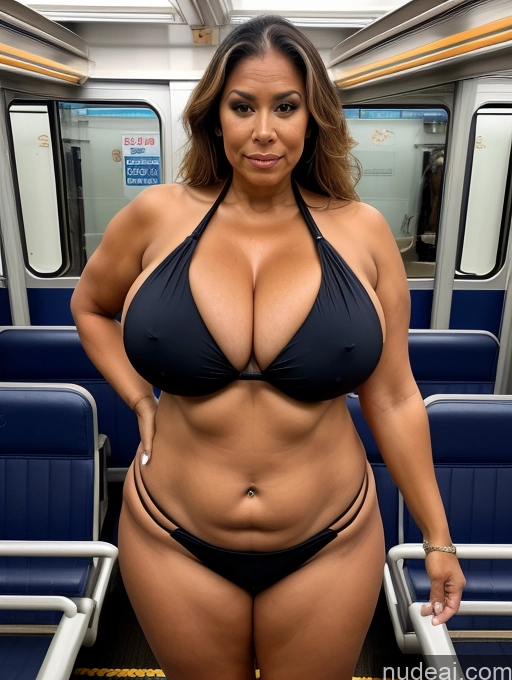 related ai porn images free for One Busty Huge Boobs Thick Tanned Skin 60s Front View Microkini Thong Halloween Train Polynesian