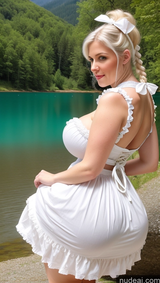 related ai porn images free for Huge Boobs Perfect Boobs Big Ass Thick Fairer Skin Dirndl Traditional Pigtails Bows Cleavage Lake German White Hair