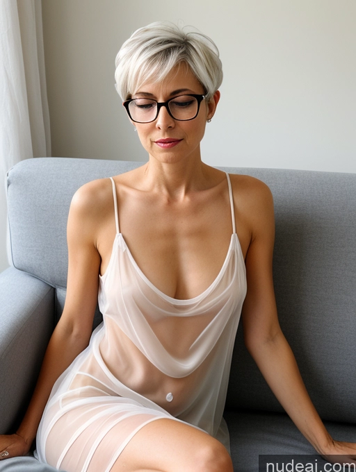 related ai porn images free for 80s Skinny Glasses White Hair Pixie Czech Couch Dress Nightgown Cleavage Transparent Two Serious Orgasm Shocked