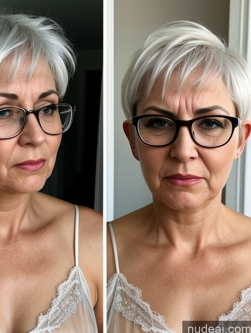 related ai porn images free for 80s Skinny Glasses White Hair Pixie Czech Dress Nightgown Cleavage Transparent Two Side View Angry Laughing Shocked