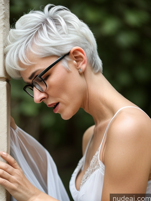 related ai porn images free for 80s Skinny Glasses White Hair Pixie Czech Dress Nightgown Cleavage Transparent Two Side View Angry Laughing Shocked