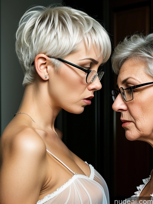 related ai porn images free for 80s Skinny Glasses White Hair Pixie Czech Dress Nightgown Cleavage Transparent Two Side View Angry Shocked Massage