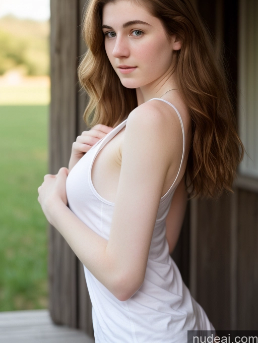 related ai porn images free for Fairer Skin Pubic Hair 18 Side View Small Tits Tank Top