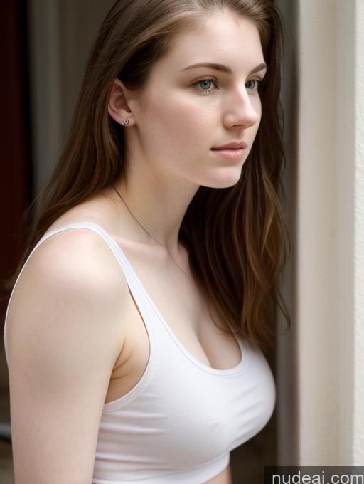 related ai porn images free for Fairer Skin Pubic Hair 18 Side View Small Tits Tank Top Busty