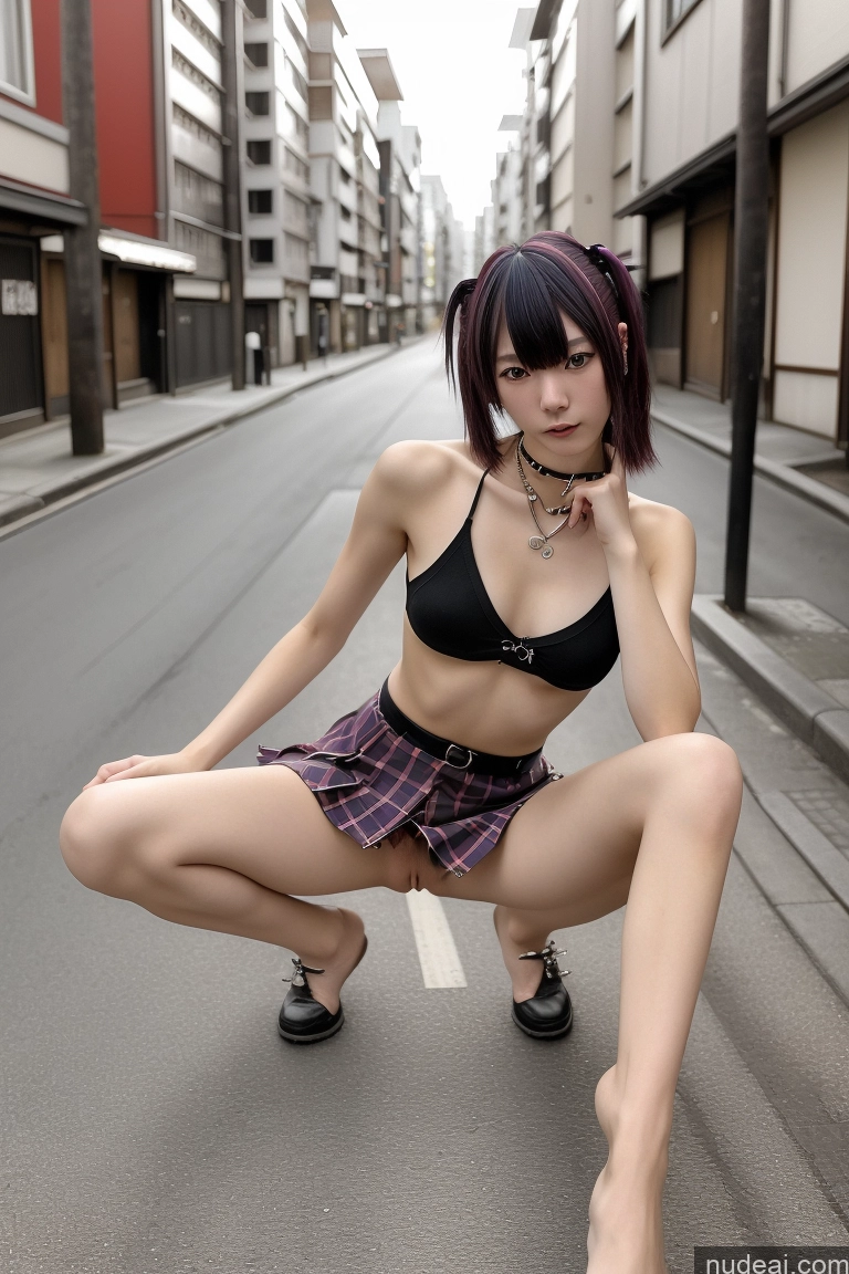 related ai porn images free for Woman 18 Japanese Street Skinny Nude Punk Skirt