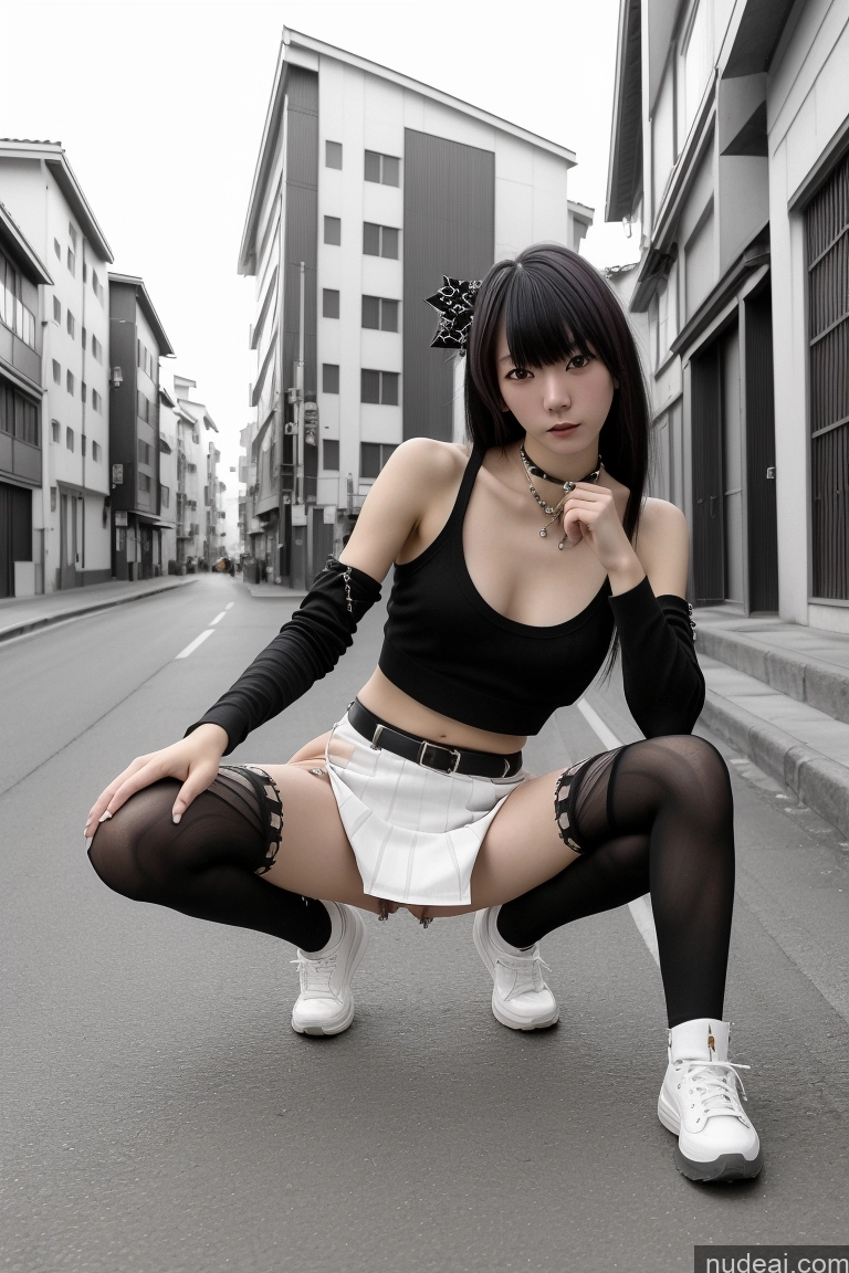 related ai porn images free for Woman 18 Japanese Street Skinny Nude Punk Skirt
