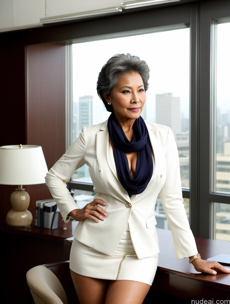 related ai porn images free for Milf Two Busty Perfect Boobs Beautiful Perfect Body Dark Skin Chinese Blouse Flight Attendant Jacket Scarf Stylish Suit Topless Detailed Office Pixie 70s Dark Lighting