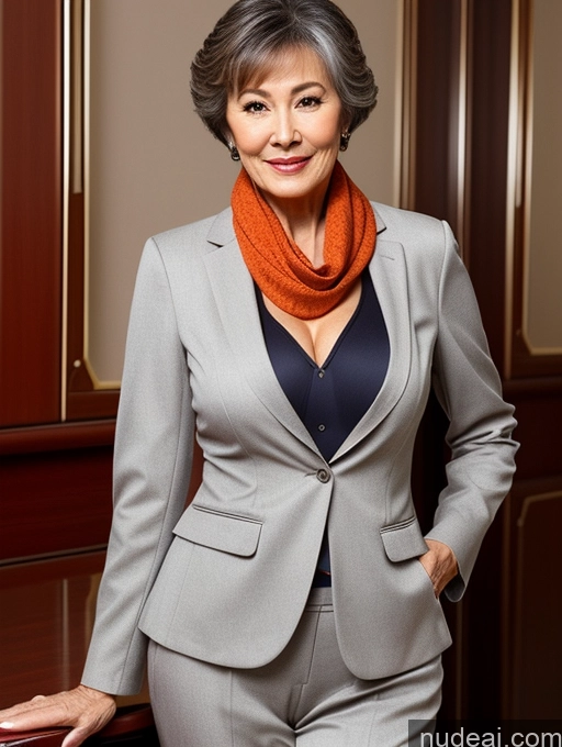 related ai porn images free for Milf Busty Perfect Boobs Beautiful Perfect Body Pubic Hair 70s Pixie Chinese Suit Stylish Secretary Professor Jacket Scarf Bra Casual Detailed Partially Nude