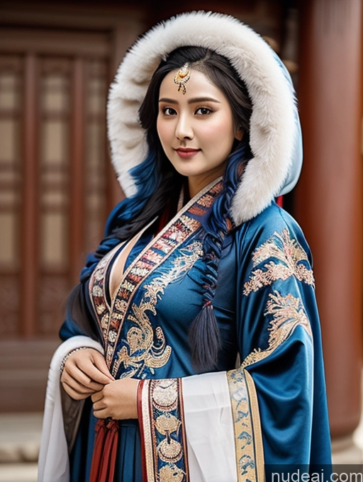 related ai porn images free for Busty Perfect Boobs Dark Skin Blue Hair Indian Close-up View Breast Grab Winter Hanfu Khorne Huge Tits, Hard Nipples