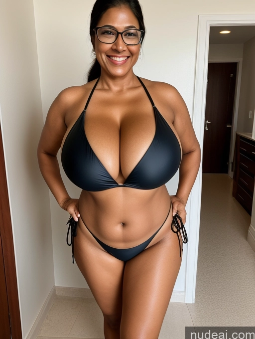 related ai porn images free for One Busty Huge Boobs Thick Tanned Skin 60s Front View Microkini Thong Laughing Lab Coat Maid Indian Glasses