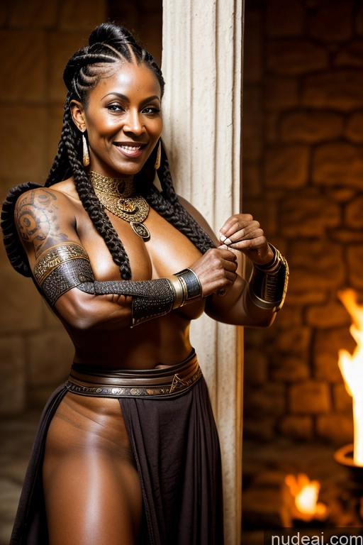 related ai porn images free for Milf 70s Nude Dark Skin Black Hair Muscular Abs Thick Ethiopian Viking Braided Tattoos Roman Pubic Hair Sci-fi Armor Big Hips Tall Laughing